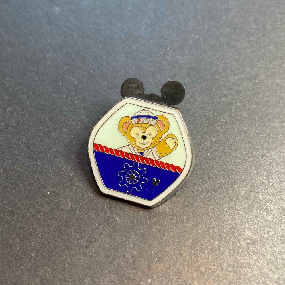 Disney Duffy Bear Sailor Enamel Pin in Blue, White, Yellow, Red